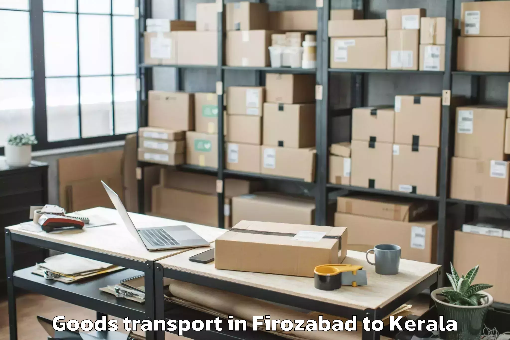 Top Firozabad to Kanjiramattom Goods Transport Available